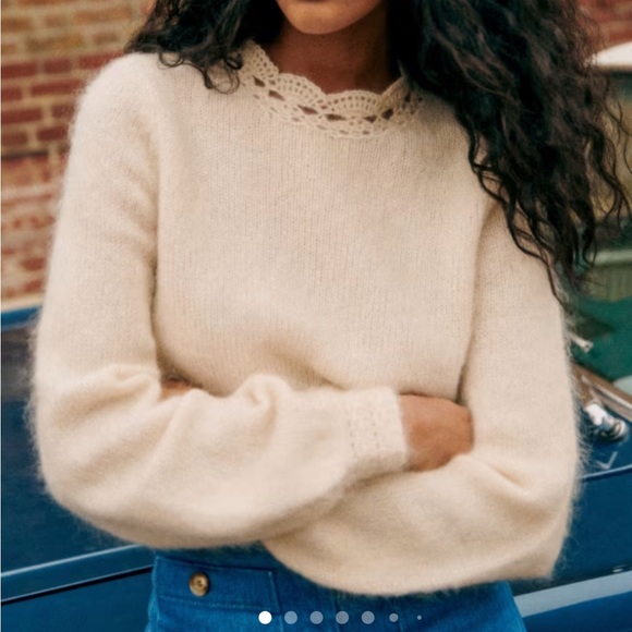 Sezane Sweaters - Sezane Kethy Jumper Vanilla - Size S